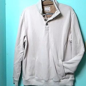 Arrow men's shirt size large, light beige button front